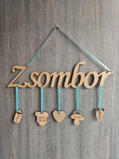 Babaköszöntő névtábla