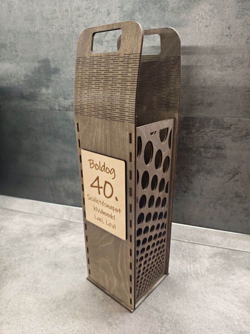 Prémium fa italtartó díszdoboz